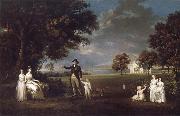 Alexander Nasmyth The Family of Neil 3rd Earl of Rosebery in the grounds of Dalmeny House oil painting reproduction